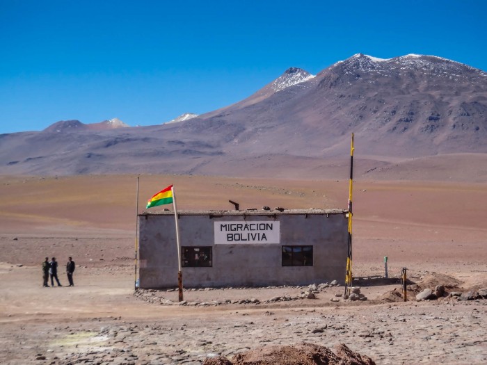 Grenze Bolivien Passkontrolle