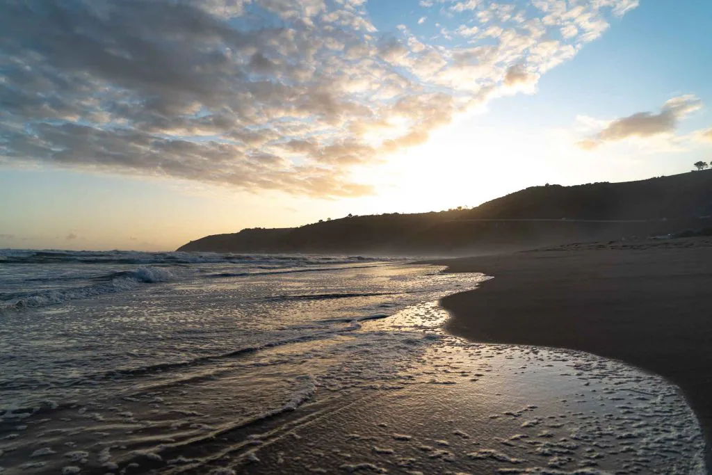 Wilderness Beach bei Sonnenuntergang